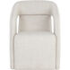 Kendrick Moto Stucco Wheeled Dining Armchair, Wheeled
